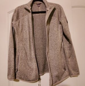 Eddie Bauer Grey Fleece Zip Up